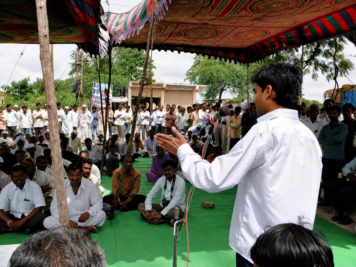 Executive addressing a leadership forum